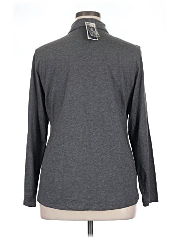 Karen Scott Long Sleeve Button-Down Shirt (view 2)