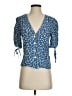 Rails 100% Rayon Blue 3/4 Sleeve Blouse Size S - photo 1