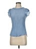 Mine Blue Short Sleeve Top Size M - photo 1