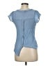 Mine Blue Short Sleeve Top Size M - photo 2