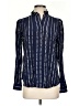 Ann Taylor 100% Rayon Polka Dots Blue Long Sleeve Blouse Size XS - photo 1