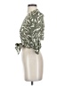 Whit 100% Cotton Green 3/4 Sleeve Blouse Size P (petite) - photo 5