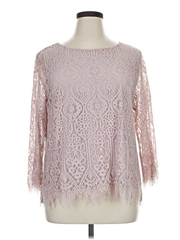 Ann Taylor LOFT 3/4 Sleeve Top (view 1)