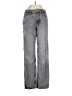 Zara Chevron-herringbone Gray Jeans Size 0 - photo 1