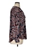Jones New York 100% Polyester Paisley Blue Long Sleeve Blouse Size XL - photo 4