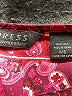 Express 100% Silk Paisley Burgundy Casual Skirt Size 1 - 2 - photo 4