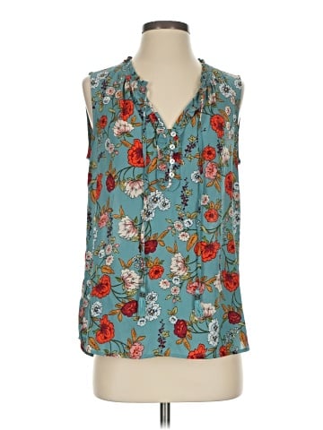Pale Sky Sleeveless Blouse (view 1)