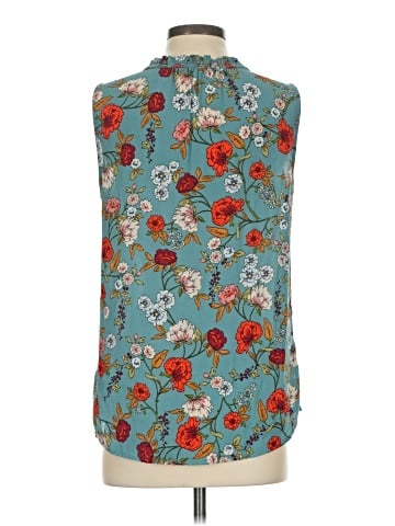 Pale Sky Sleeveless Blouse (view 2)