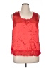 Denim 24/7 Red Sleeveless Blouse Size 14 - photo 1