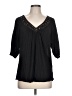 French Laundry 100% Polyester Black 3/4 Sleeve Blouse Size L - photo 1