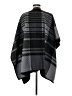 Ike Behar 100% Polyester Gray Poncho One size - photo 2