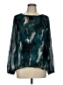 Calvin Klein 100% Recycled Polyester Teal Long Sleeve Blouse Size L - photo 1