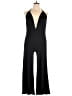 Go Couture Solid Black Jumpsuit Size XL - photo 1