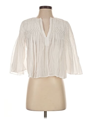 Madewell Pintucked Flutter-Sleeve Top (view 1)