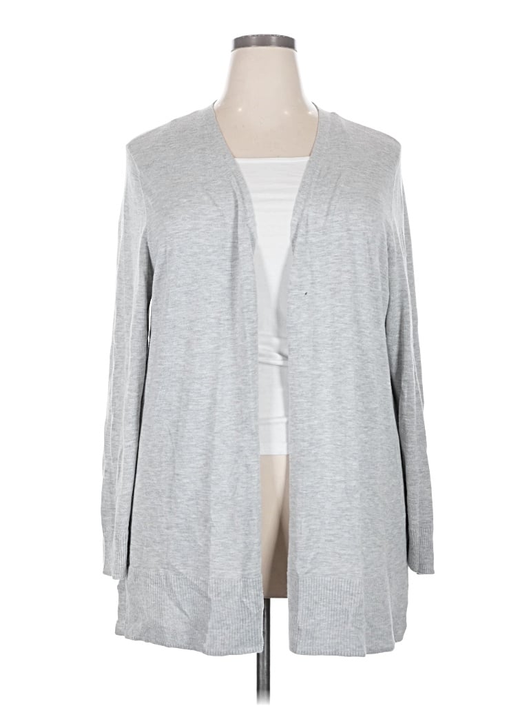 Pre-owned Amazon Essentials Cardigan Sweater In Gray