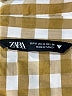 Zara Checkered-gingham Yellow Long Sleeve Blouse Size S - photo 7