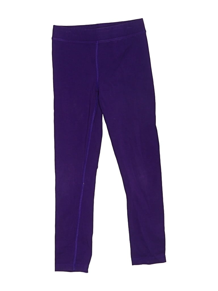 Pre-owned Primary Clothing Kids' Casual Pants In Purple