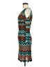 Cato Chevron-herringbone Teal Casual Dress Size M - photo 5