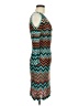 Cato Chevron-herringbone Teal Casual Dress Size M - photo 4