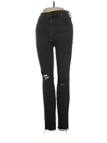 Madewell 9" High-Rise Skinny Jeans in Black Sea (view 1)