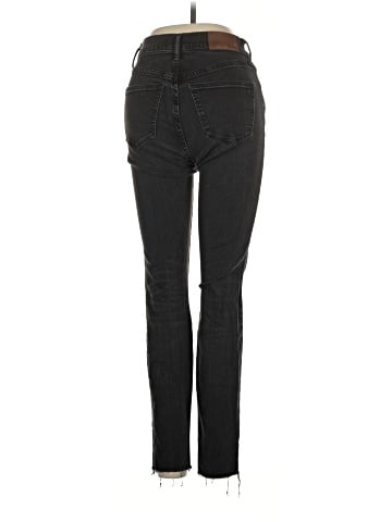 Madewell 9" High-Rise Skinny Jeans in Black Sea (view 2)