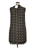 DR2 100% Polyester Paisley Black Blue Casual Dress Size XL - photo 2
