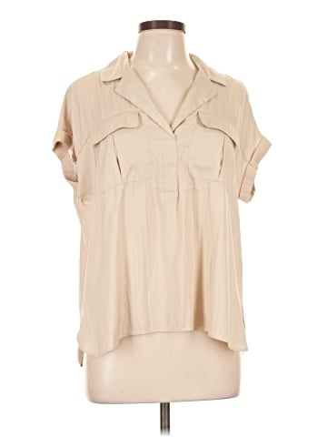 Rose + Olive Short Sleeve Blouse (view 1)