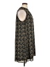 DR2 100% Polyester Paisley Black Blue Casual Dress Size XL - photo 4