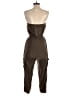 Le Lis Solid Brown Jumpsuit Size S - photo 2