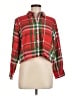 Lands' End 100% Cotton Plaid Red Long Sleeve Blouse Size M (petite) - photo 1
