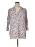 Charter Club Floral Pink 3/4 Sleeve Blouse Size XL - photo 1