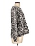 Nicole Miller New York Animal Print Silver Pullover Sweater Size L - photo 4