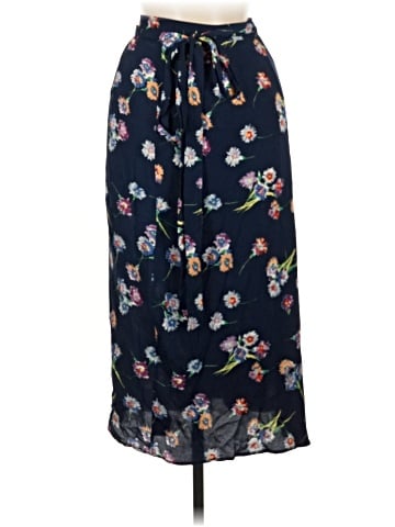 Madewell Wrap Midi Skirt in Flutter-By Floral (view 2)