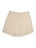 Attention Solid Ivory Khaki Shorts Size L - photo 1