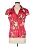 Autograph Red Short Sleeve Blouse Size UK 12 / US 8 - photo 1