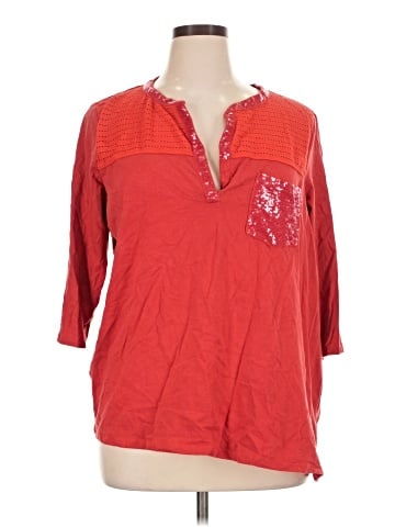Onque Casuals 3/4 Sleeve Top (view 1)