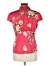 Autograph Red Short Sleeve Blouse Size UK 12 / US 8 - photo 2