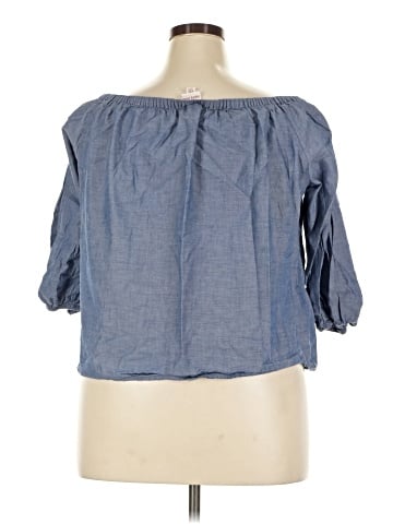 Merona 3/4 Sleeve Button-Down Shirt (view 2)
