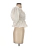 Aqua 100% Cotton Ivory 3/4 Sleeve Blouse Size XS - photo 4