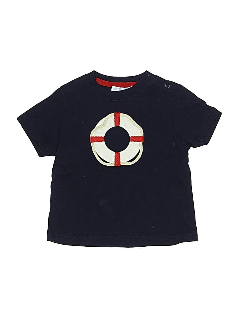Pre-owned Janie And Jack Babies' Short Sleeve T-shirt In Blue