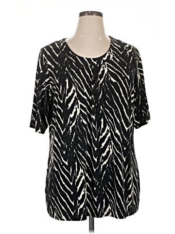 Susan Graver Short Sleeve Blouse (view 1)