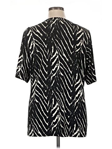 Susan Graver Short Sleeve Blouse (view 2)