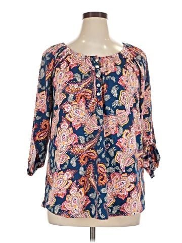 Notations 3/4 Sleeve Blouse (view 1)