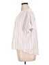 Ruby Rd. 100% Cotton Stripes Pink Short Sleeve Blouse Size XL - photo 5