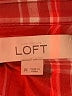 Ann Taylor LOFT Plaid Red Long Sleeve Button-Down Shirt Size M - photo 7