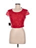 Bebe Red Short Sleeve Top Size M - photo 1