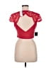 Bebe Red Short Sleeve Top Size M - photo 2