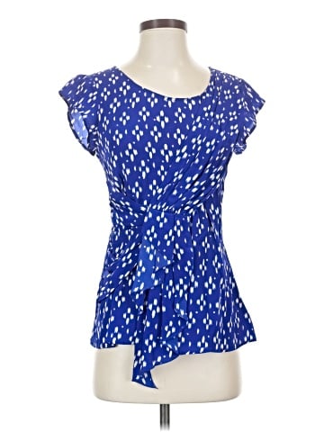 Edme & Esyllte Short Sleeve Silk Top (view 1)