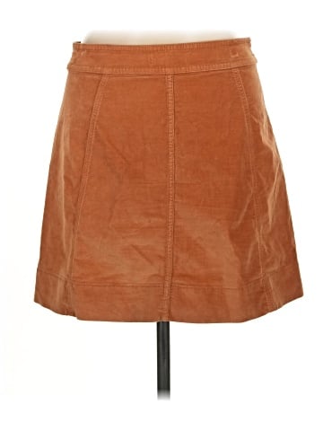 Madewell Velveteen Metropolis Snap Skirt (view 2)