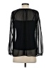 Point Sur 100% Polyester Black Long Sleeve Blouse Size S - photo 2